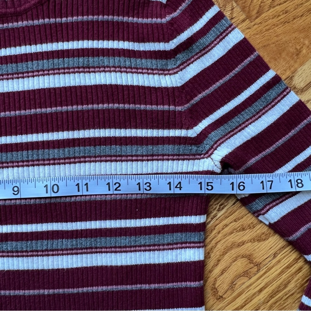 Pink Republic Multi Color Striped Soft Knit Sweater Size Extra Large - Picture 3 of 6